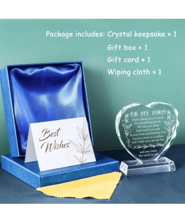 Meaningful YWHL To My Mom Glass Keepsake - Perfect Thank You & Mother's Day Gift - Buy Online on GoSupps.com