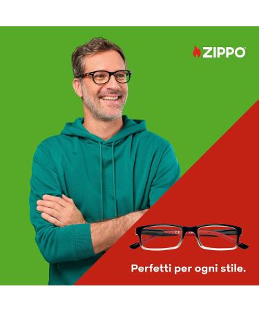 Buy Zippo Reading Glasses - Soft Line Frame Black-Red 1.5x Ideal for Men & Women | Fast International Shipping - Buy Online on GoSupps.com