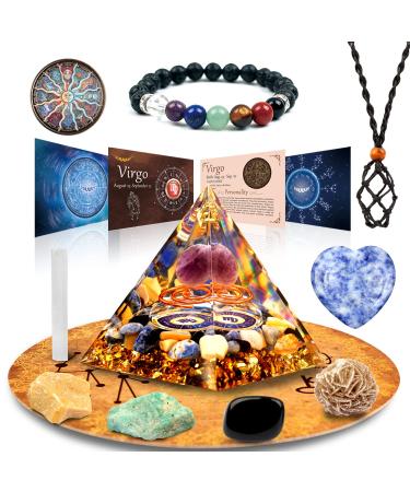 vuuuuv horoscope orgon pyramid virgin medicinal crystal gift set zodiac stones