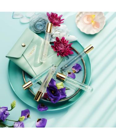 LOVERY Valentines Day Gifts For Her and Him Perfume Set Pack of 5 - Perfume Sampler Sets for Women & Men with Leather Pouch - 10ml Mini Perfume for Travel Gifts Solo Scent & Layering Fragrances Floral - Buy Online on GoSupps.com