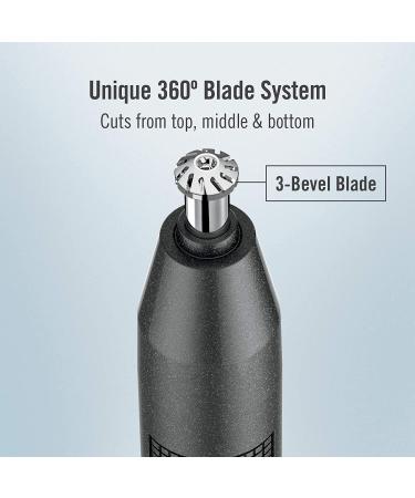 ConairMan Cordless Ear and Nose Hair Trimmer for Men - Lithium Powered with 3-Bevel Blade - Buy Online on GoSupps.com