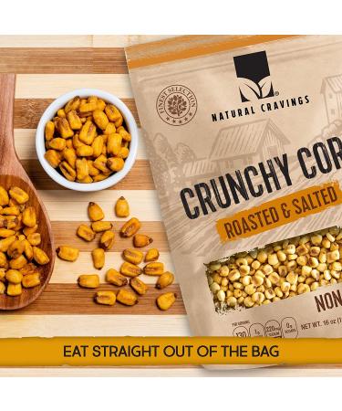 Natural Cravings Roasted & Salted Crunchy Corn Nuts 16 oz - 2 Pack - Buy Online on GoSupps.com