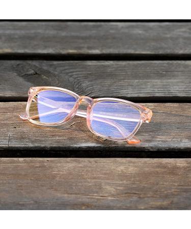 2 Pack Kids Blue Light Blocking Glasses - Unbreakable Computer Screen Eyewear for Boys & Girls (Transparent Pink + Leopard) - Buy Online on GoSupps.com