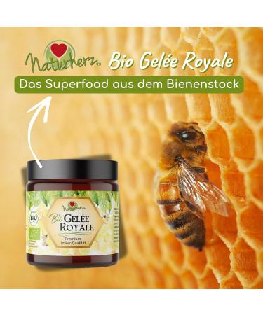  Naturherz Royal Organic Jelly | Premium Beekeeping Grade Fresh Jelly | No Additives | Original Natural Heart (3 x 100g) - Buy Online on GoSupps.com