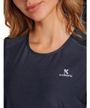 Kabeifu Slim Fit Tank Top - Gym Sport Fitness Casual T-Shirt - Black/Gray, X-Large - Buy Online on GoSupps.com