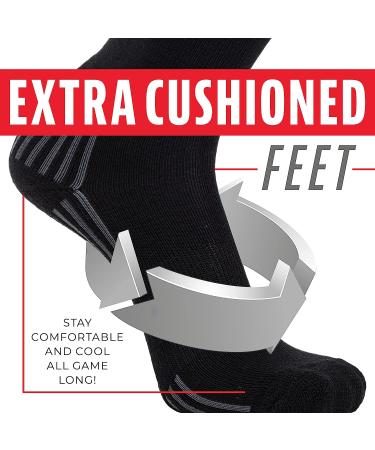Franklin Sports Youth Baseball + Softball Knee Socks - Boys + Girls Tall Sports Socks - Black - Size Small - Buy Online on GoSupps.com