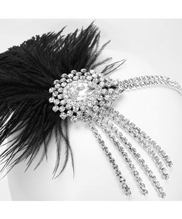 Buy MWoot 1920s Feder Headband for Girls | Vintage Art Deco Hair Band with Crystal Details - Perfect for Parties & Events - Buy Online on GoSupps.com