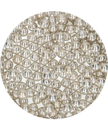 FunCakes Sugar Pearls Large Metallic Silver: Cake Sprinkles Great Taste Perfect for Cake Decorating Edible Sugar Pearls. 80 g. - Buy Online on GoSupps.com