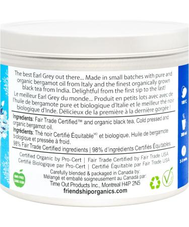 Friendship Organics Earl Grey Tea Bags Organic and Fair Trade Black Tea 20 Count - Buy Online on GoSupps.com