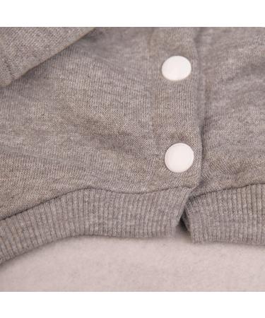 Lifewheel Warm Winter Dog Coat & Sweater - Cozy Hooded Pet Clothing for Small Dogs & Cats (Gray Size S) - Buy Online on GoSupps.com