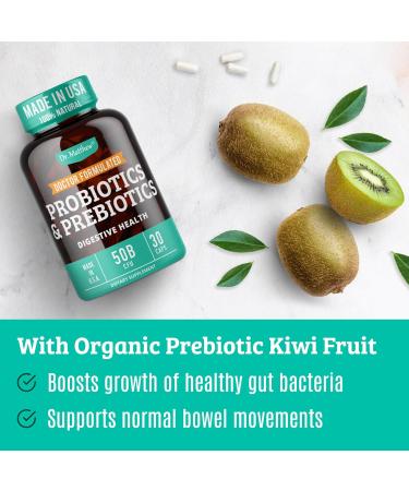 Dr. Matthew Prebiotics and Probiotics - Kiwi - 30 Caps - Buy Online on GoSupps.com