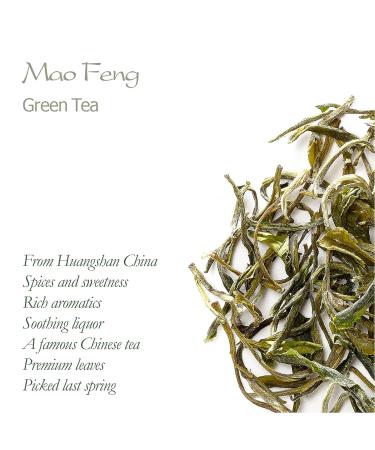 Mao Feng Gr ner Tea - Authentic Huangshan Green Tea from China | Organic Maofeng Yellow Mountains Loose Leaf | Buy Now! - Buy Online on GoSupps.com