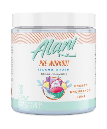 Alani Nu Pre-Workout Supplement Powder for Energy, Endurance, and Pump, Island Crush, 30 Servings (Packaging May Vary)