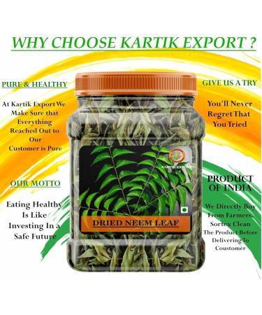 ETHENICINDIAN Dried Neem Leaves 10 oz harvested from Naturally Grown Trees Sun Dry Neem Leaves Dried Neem Patta Rich in Antioxidants Great for Immune Support Tea and Skin Health - Buy Online on GoSupps.com