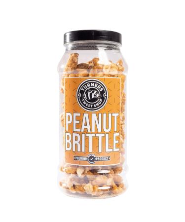 Peanut Brittle - 400g by Turners Sweet Shop Traditional Retro Gift Jar Classic Original Pick & Mix Sweets Quality Confectionary Fantastic Gifts for Him Her or Them