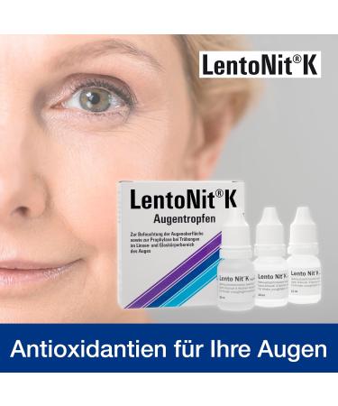 Buy Lento Nit K Eye Drops - 3-Seat Pack for Eye Moisturizing & Prophylaxis | 30ml Solution - International Shipping Available - Buy Online on GoSupps.com