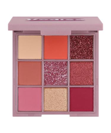 Eyeshadow Palette Smooth Matte Shimmer Glitter Eye Makeup Palette High Pigmented Blendable Long Lasting Eye Nudes Neutral Palette Travel Size Makeup Pallet (Rose Nudes)