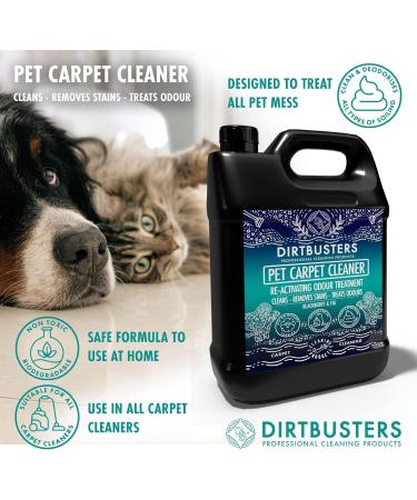 5L Dirtbusters Pet Carpet Cleaner: Blackberry & Fig Urine Odour & Stain Shampoo - Buy Online on GoSupps.com