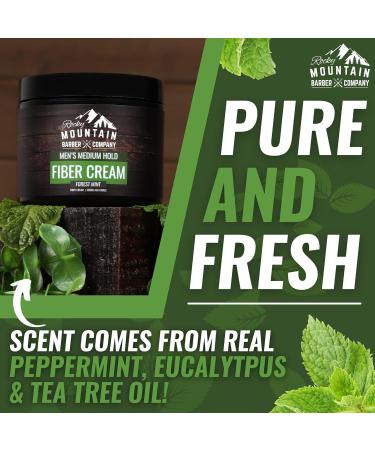 Men's Fiber Hair Cream - Classic Styling Product with Medium Hold & Shine | No Artificial Fragrance | All Hair Types | Easy Wash | 4 oz - Buy Online on GoSupps.com