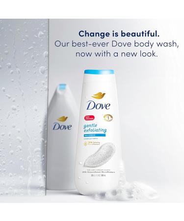 Dove Gentle Exfoliating Body Wash with Sea Minerals - 4 Pack, 20 oz - Smooth and Nourishing Skin Cleanser - Buy Online on GoSupps.com