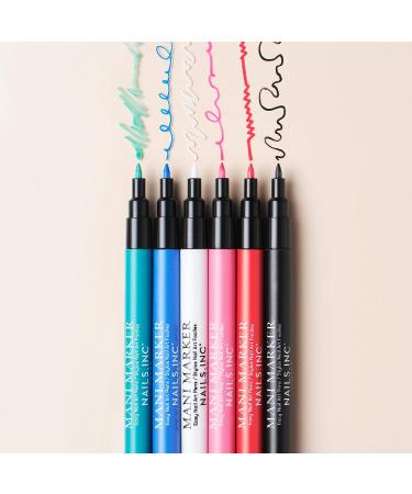 Nails.INC Lipstick Red Mani Marker Nail Art Pen - Easy Nail Art at Your Fingertips - Buy Online on GoSupps.com