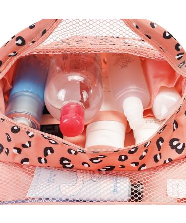 Women's Waterproof Leopard Travel Toiletry Organizer & Makeup Bag - Buy Online on GoSupps.com