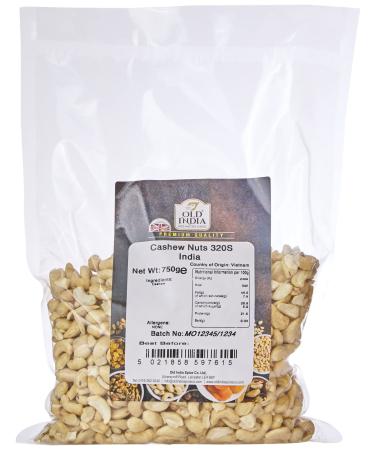 Old India Cashew Nuts 320S India 750g Cashews 750 g (Pack of 1)