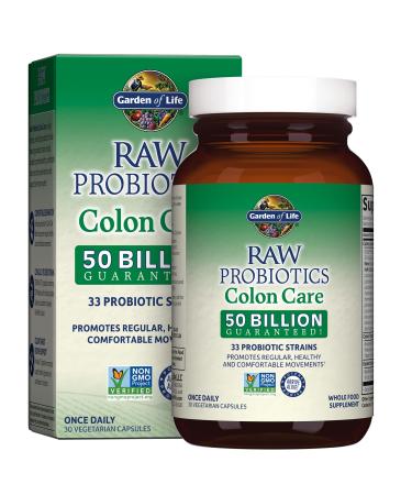 Garden of Life RAW Probiotics Colon Care 30 Vegetarian Capsules