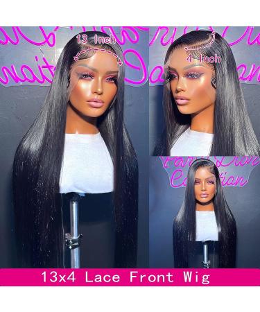GIVHAP 24 Inch Straight Lace Front Human Hair Wig | 180% Density HD Lace Frontal | Pre Plucked with Baby Hair | Brazilian Virgin Hair for Black Women - Buy Online on GoSupps.com