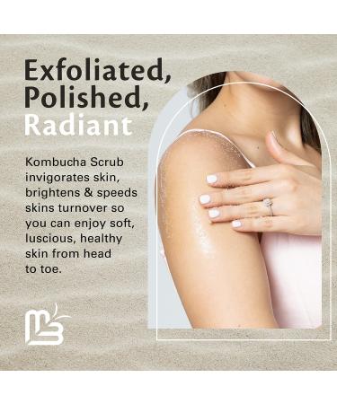 Kombucha Body Scrub with Collagen and Shea Butter | Exfoliating Skin Care by M3 Naturals - Buy Online on GoSupps.com