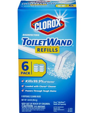 Clorox ToiletWand Disinfecting Refills 6 Count (Pack of 8)