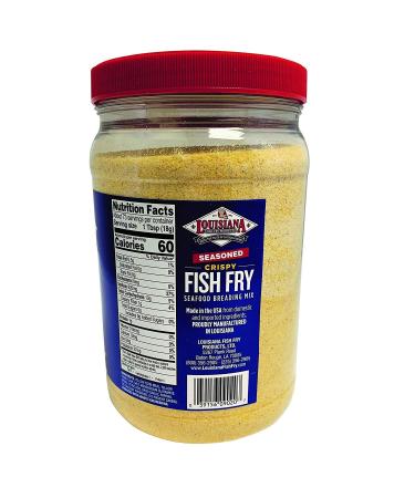 Louisiana Fish Fry Products Seasoned Crispy Fish Fry Breading Mix - 2.87 lb (1 Pack) - Buy Online on GoSupps.com