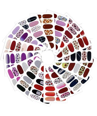 MWOOT 16 Sheet Leopard Nail Ticker - Self-Adhesive Nail Art Stickers & Nail Files for DIY Manicure Decoration - Buy Online on GoSupps.com