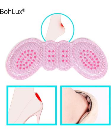 BohLux Heel Cushion Inserts - 2 Thin 1 Thick - Shoe Pads for Loose Shoes, Grips Liners, Blister Protectors - Women Men - Buy Online on GoSupps.com
