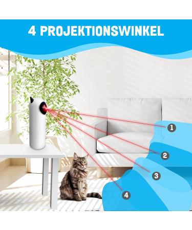 Interactive Cat Toys with Laser Projections - Adjustable Speed for Active Play | Promote Physical & Intellectual Engagement - Buy Online on GoSupps.com
