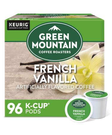 Green Mountain Coffee Roasters French Vanilla, Single-Serve Keurig K-Cup Pods, Flavored Light Roast Coffee Pods, 96 Count French Vanilla :24 Count (Pack of 4) 24 Count (Pack of 4)