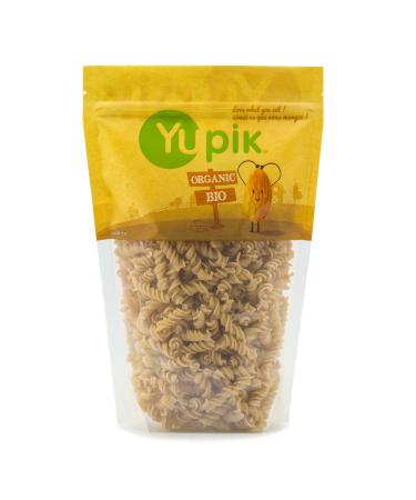 Yupik Organic Spelt Fusilli Pasta 400 g Non-GMO Kosher Vegan Curly Pasta Made from Spelt Flour Salt-Free Source of Fiber Ideal for Hot or Cold Pasta Recipes 400 g (Pack of 1)