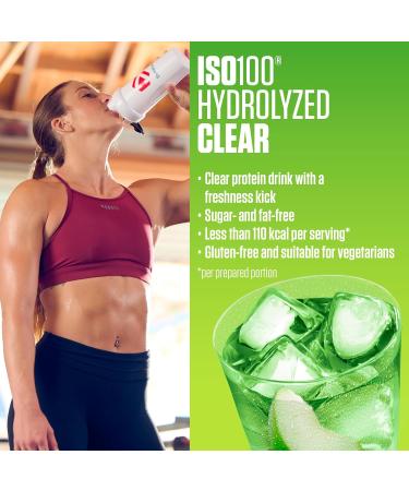 Dymatize ISO 100 Hydrolyzed Clear Whey Prote nepoeder Green Apple 900g - Buy Online on GoSupps.com