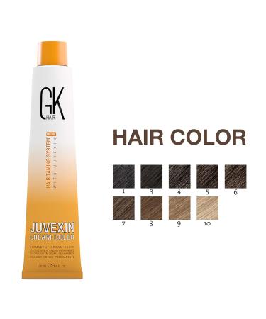 GK HAIR Global Keratin Hair Color Cream - 6.11 Dark Ash Blonde (3.4 Fl Oz) | Nourishing Long-Lasting Permanent Hair Dye for Professional Styling - Buy Online on GoSupps.com