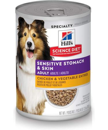 Hill's Science Diet Adult Sensitive Stomach & Skin Dry + Canned Dog Food Bundle 7.03 kg (Pack of 1) Dry | Chicken Meal + Dog Food Chicken - Buy Online on GoSupps.com