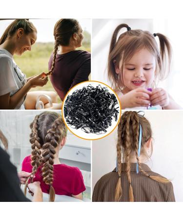 Buy Sularpek 300-Piece Black Hair Ties - Thin Elastic Hair Ties for Women & Girls | Perfect for Daily & Wedding Hairstyles - Buy Online on GoSupps.com