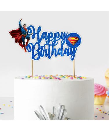 Seyal Suprman Happy Birthday Cake Topper - Buy Online on GoSupps.com