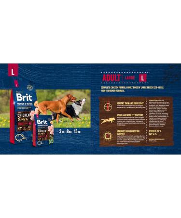 BRIT Premium by Nature Dog Adult L 3 kg - Buy Online on GoSupps.com