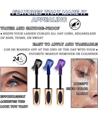 3Pcs Volume Mascara Telescopic Mascara Waterproof Colored Mascara for Super Curly Thick Length Eye Lashes Colorful Mascara Gift Set for Eye Makeup - Buy Online on GoSupps.com