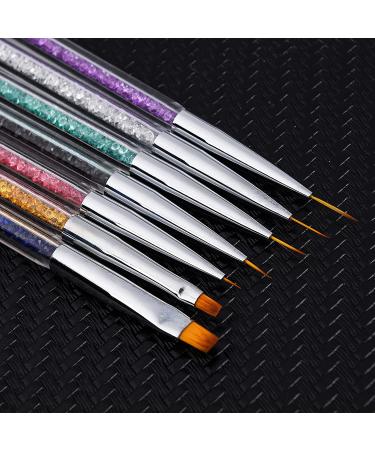 Beautifultracy 7-Piece Nail Art Brushes for Nail Design, Gel Polish, Acrylic Painting - Multi-colored - Buy Online on GoSupps.com