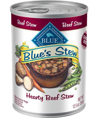 Blue Buffalo Blue's Stew Grain-Free Beef Wet Dog Food 12.5 oz Can (Pack of 12) - Buy Online on GoSupps.com