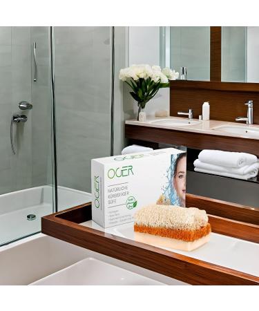  OG-ER Oger Natural Pumpkin Fibre Soap 110g - Propolis Extract & Milk 1pc - Buy Online on GoSupps.com