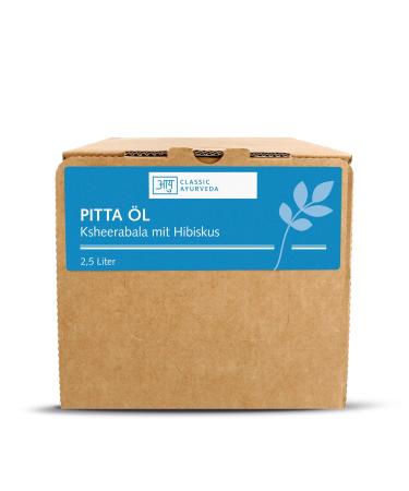 Classic Ayurveda Pitta Oil |Traditional Ayurvedic massage oil with herbs |KSheerabala with Hibuskus |Patch station with 2 500 ml 2.50 l (1 Pack)
