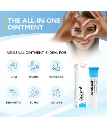 Azulenal Wound and Healing Ointment - Natural Anti-Inflammatory Cream for Eczema & Baby Skin Care - 3 Pack 20g - Buy Online on GoSupps.com