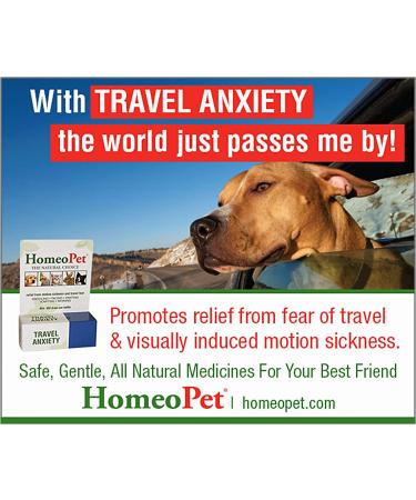 HomeoPet Travel Anxiety Relief for Dogs, Cats & Small Animals - 15ml - Buy Online on GoSupps.com
